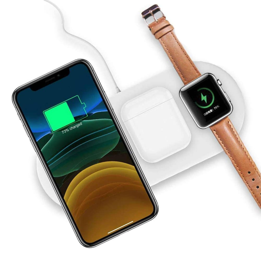 3-in-1 10W QI Wireless Fast Charger for Apple / Samsung